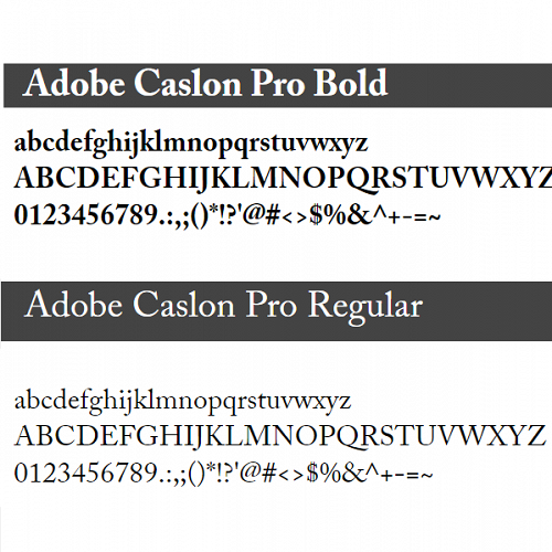 Caslon Pro